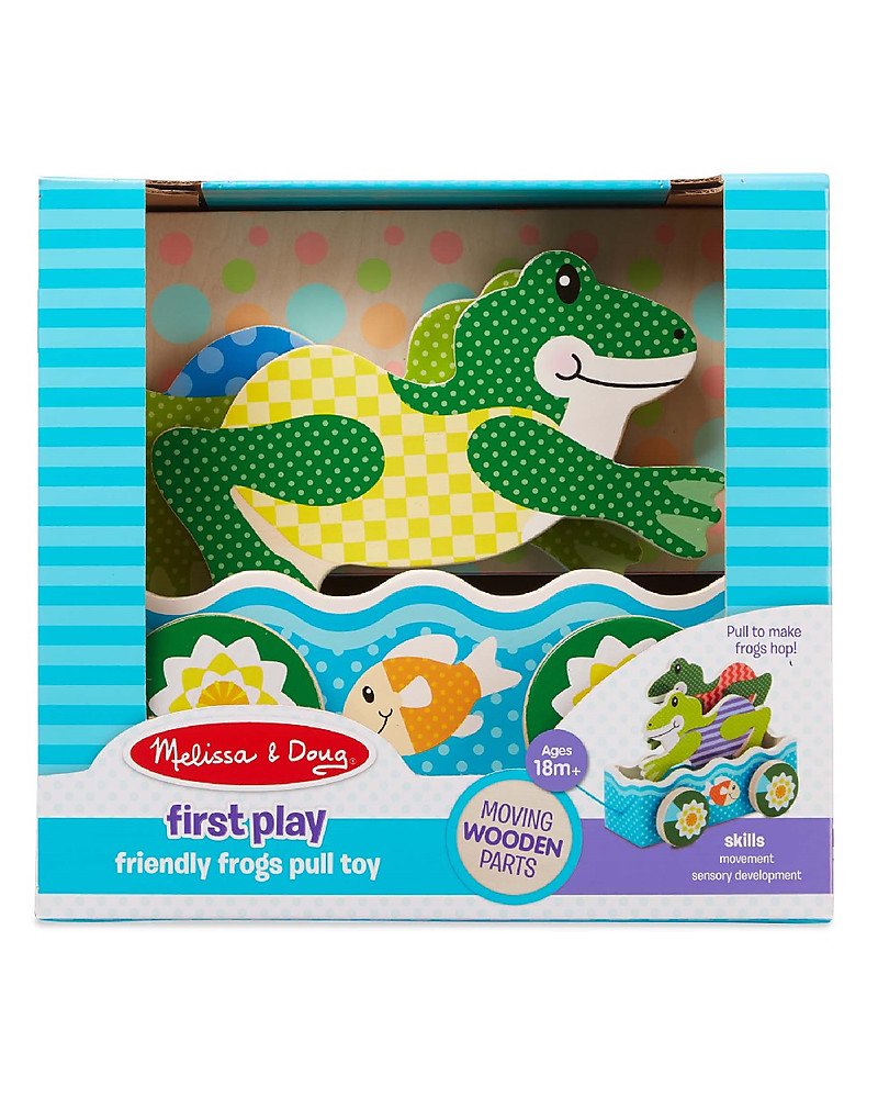 melissa and doug frog pull toy